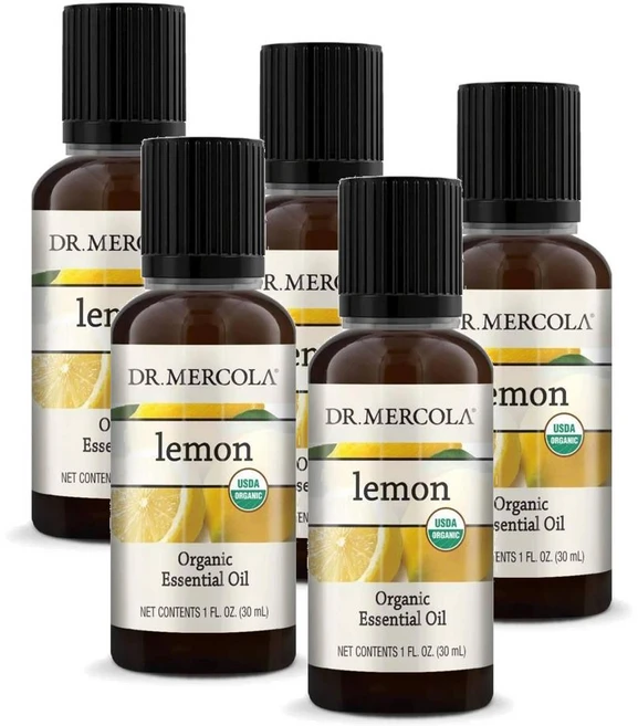 닥터머콜라 레몬 아로마 에센셜오일 Dr. Mercola Lemon Citrus Essential Oil, 5개, 30ml - 쿠팡