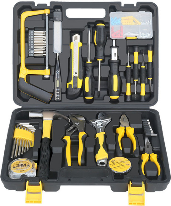 Equator 가정용 공구세트 142pcs 실속형, 1개, 아이템(노랑색)