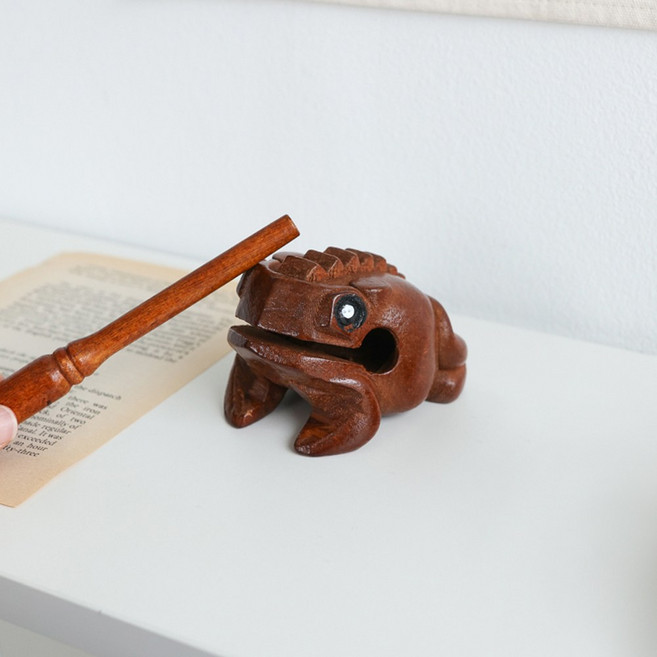 케이트가든 명상 두꺼비 목탁 나무 개구리 불교 용품 재물 개업 선물