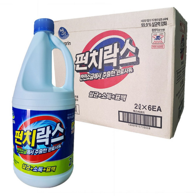 하루그린 펀치락스 2L 6개입 살균+소독+표백