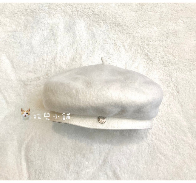 拉兒小舖 羊毛貝雷帽 加大尺碼 60-63cm