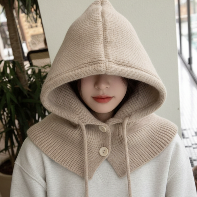 IFNA 이월상품No! 작년재고No! 여성 바라클라바, 브라운, 1개