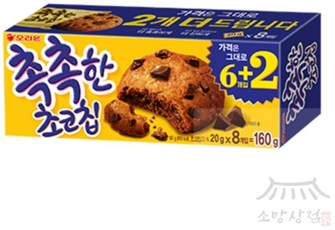 우노상점 촉촉한 초코칩 160g 옛날과자, 20g, 1