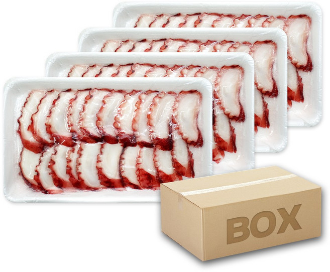 초밥용 문어 5g 6g 초문어 40팩 박스 도매 필리핀, 120g(6g) x40팩, 1박스