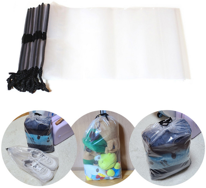 에이러브 끈조임 투명 두꺼운 비닐봉투 32X42cm 15장