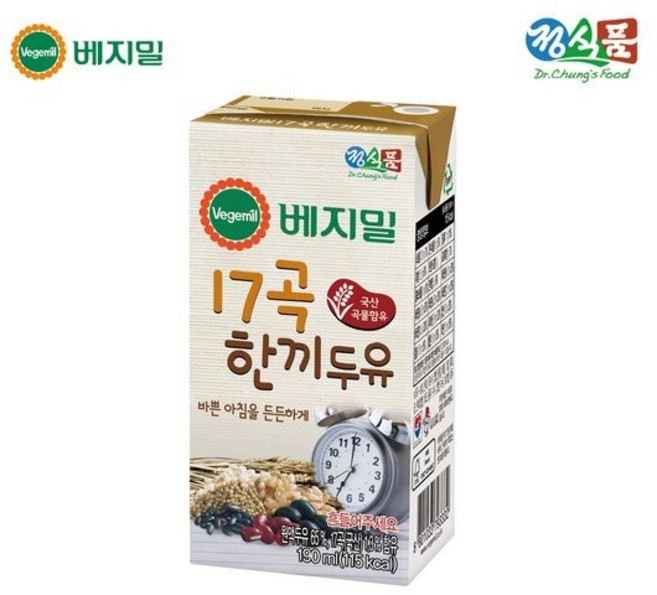 베지밀 17곡 한끼 두유 190mlx32팩, 190ml, 상세설명 참조
