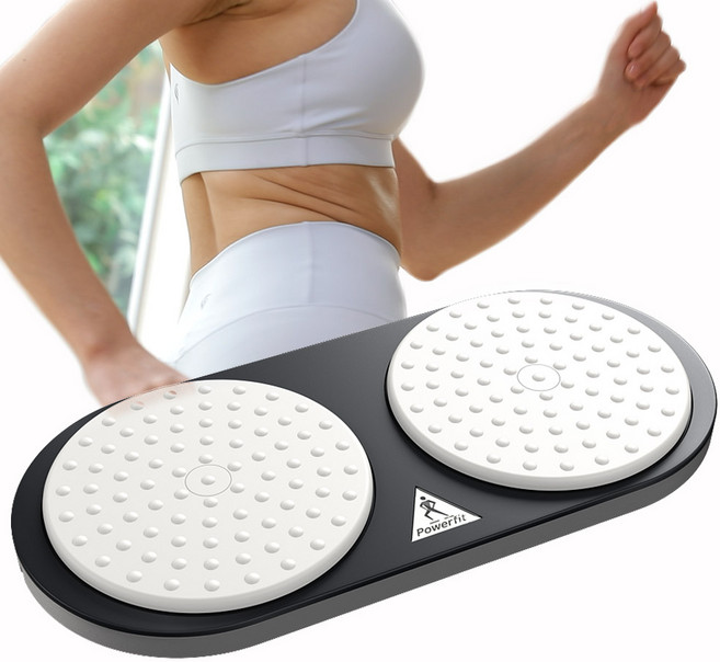 뱃살 전신 코어 옆구리 집중 실내운동기구 파워핏슬렌더 허리회전 트위스트 체지방 연소 유산소 복근, 차콜+화이트(혼합색상), 1개