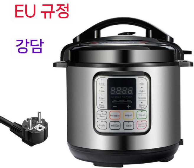 인스턴트팟 압력솥 듀오플러스 멀티 전기밥솥 5.7L IP-DUO60 220V, 스틸 유럽(220V)
