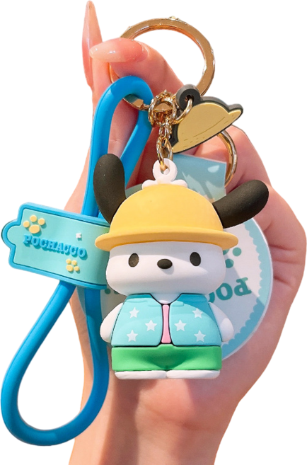 산리오 정품 포차코 데일리룩 키링 열쇠고리