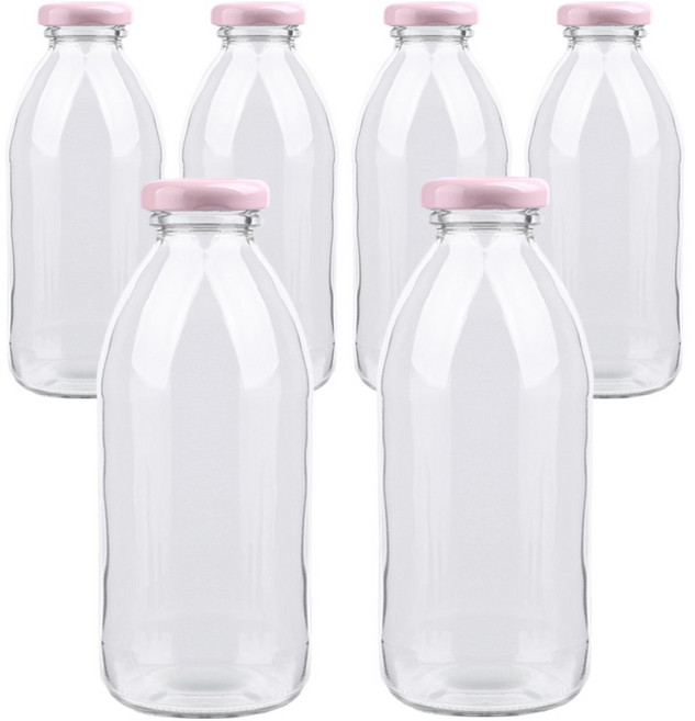 가인글로벌 밀크티500 유리병, 6개