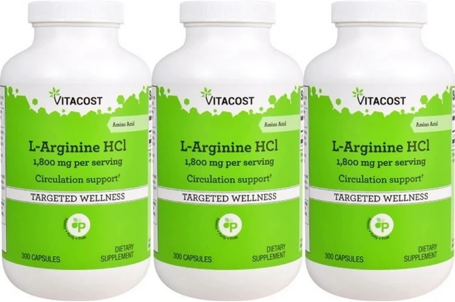 비타코스트 엘 아르기닌 HCl 1800mg, 300정, 3팩 - 쿠팡