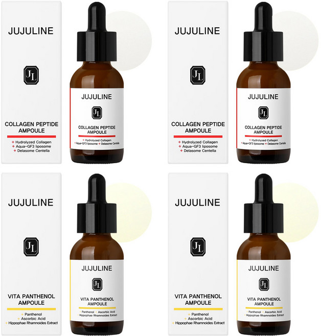주주라인 비타판테놀앰플2개 + 콜라겐펩타이드앰플2개 영양 탄력 미백, 4개, 30ml