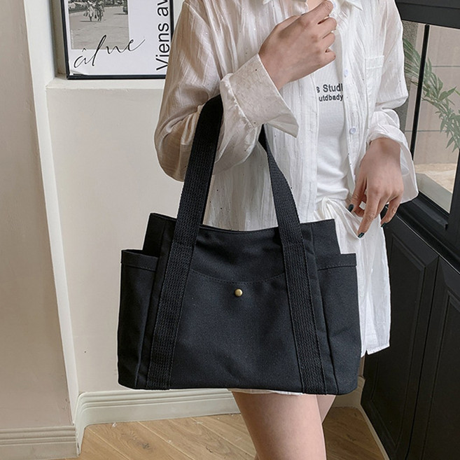 아워리빙 폴리오 캔버스 에코백 숄더백