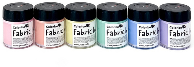 칼라리코 패브릭 염색물감 30ml 파스텔 세트