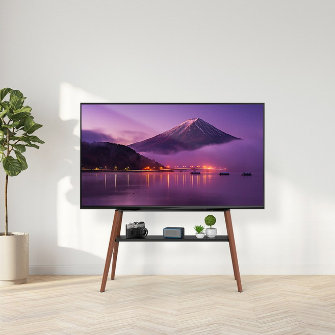 카멜마운트 벽면밀착형 TV 스탠드 FS75N, 블랙, 1개