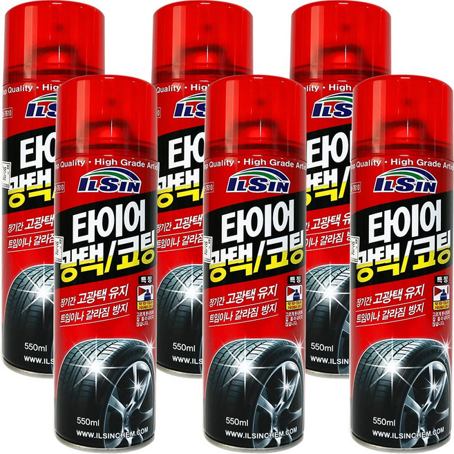 일신 타이어광택코팅제, 550ml, 6개