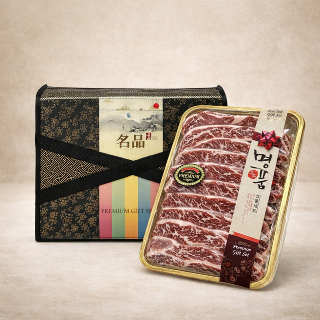 바비큐브 미국산 LA식꽃갈비 선물세트 (냉동) 5kg 1개