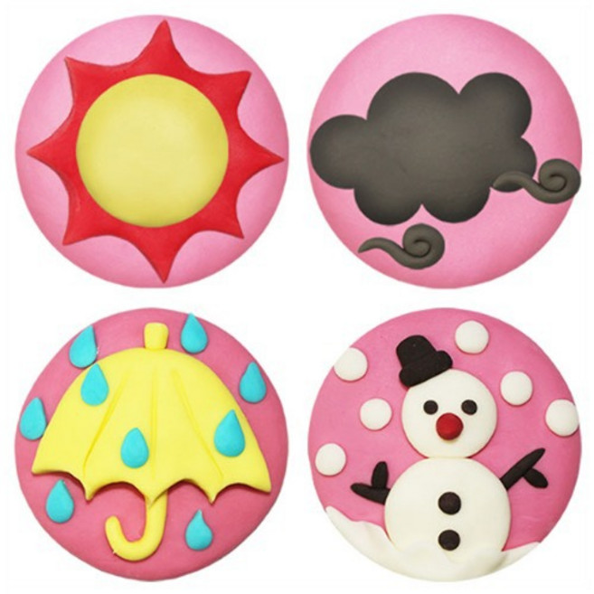 오물조물비누 날씨의변화 4종(2세트)