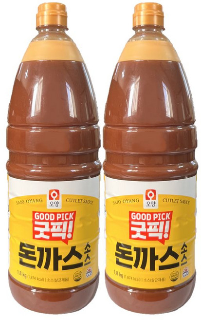 사조오양 굿픽 돈까스 소스 1.8kg, 2개
