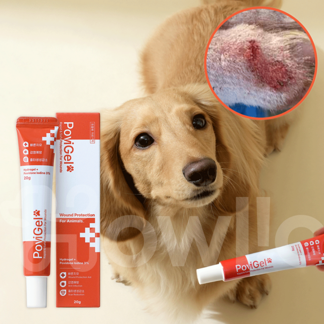 하울릭 강아지 고양이 피부병 아토피 외이염 연고 포비겔, 1개, 20ml