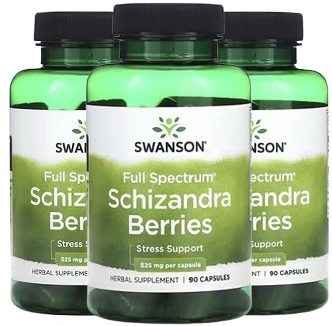 스완슨 Full Spectrum 오미자 베리 525mg 90캡슐, 3개, 90정 - 쿠팡