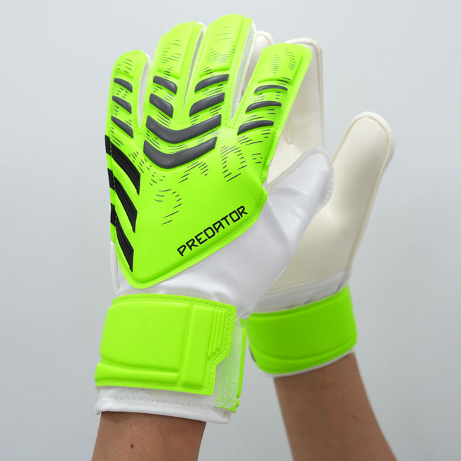 아디다스 주니어 골키퍼 장갑 아동 키퍼 글러브 GK 장갑 어린이 축구 글러브 훈련용 연습용 골키퍼 글러브, 1세트, 루시드레몬