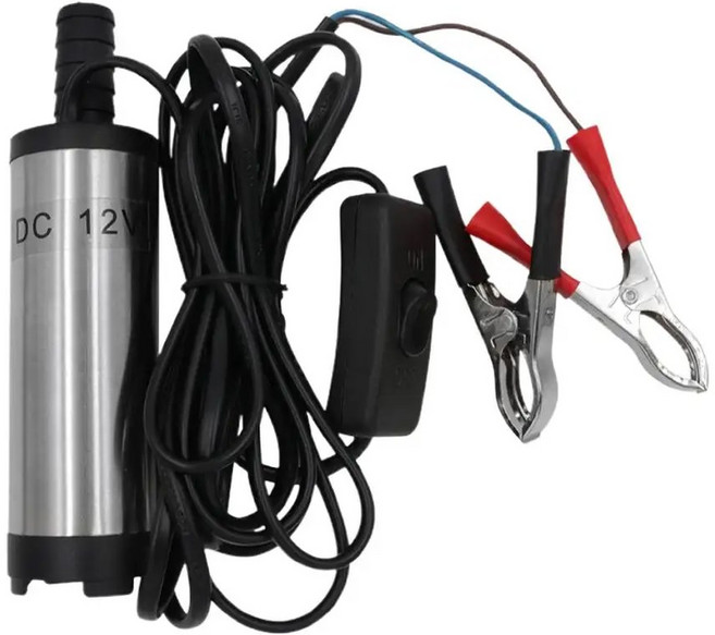 30L/min 휴대용 DC12V 연료 전송 펌프 물 오일 자동차 디젤 철강 쉘 Diese R4T1, A, 1개