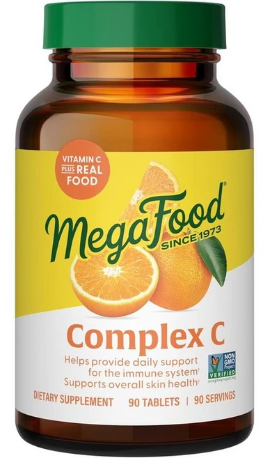 메가푸드 컴플렉스 비타민C MegaFood Complex C, 1개, 90정, 90정 - 쿠팡