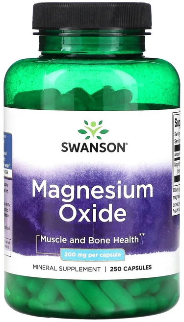 스완슨 산화 마그네슘 400mg 캡슐 250정(캡슐 1정당 200mg), 스완슨 산화 마그네슘 400mg 캡슐 250정(캡슐 1, 1개 - 쿠팡
