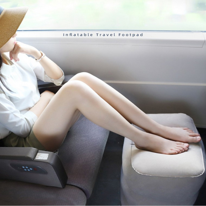 카시트발받침대 발판 유아 어린이 아동용 주니어 휴대용 쿠션 그레이 2단, 2단 그레이 발쿠션, 1개