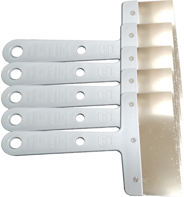 플라스틱 손잡이 연질 스테인레스판 조헤라 6호 5개