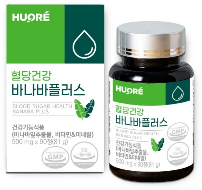 바나바 바나바잎 추출물 식후혈당관리 혈당건강바나바플러스, 90정, 1개 - 쿠팡