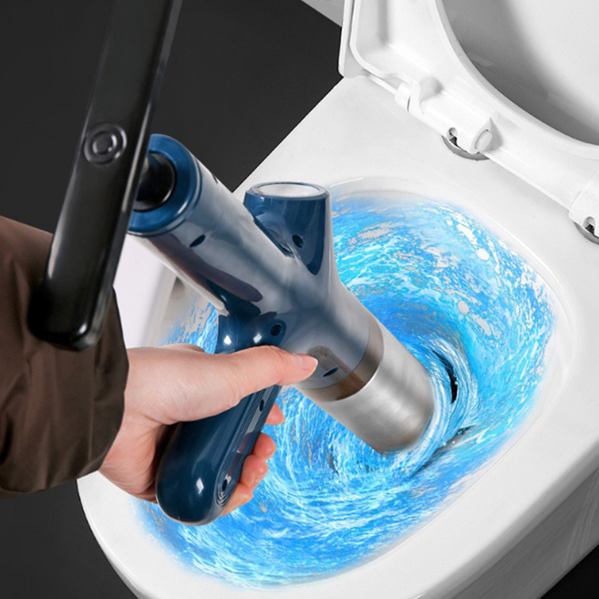 강력 변기 세면대 하수구 막힘 해결 피스톤 압축식 배수관 뚫어뻥 기구 총, 변기펌프네이비, 상세페이지 참조