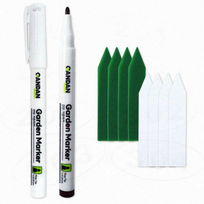 식물 이름표 작성 원예용 간단 가든마카 방수 펜 정원 팻말 네임펜