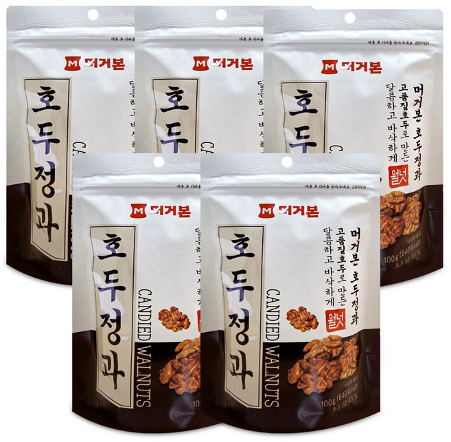 머거본 호두정과, 100g, 5개