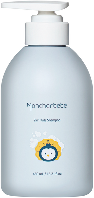몽쉘베베 눈 따가움 없는 정수리 냄새 케어 2in1 키즈 샴푸, 1개, 450ml