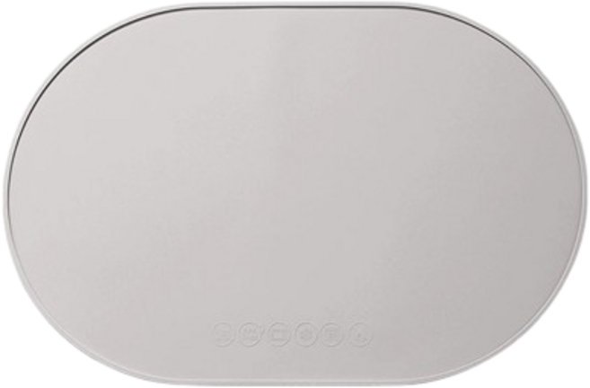 실리콘 테이블매트 방수 식탁 받침, 라이트그레이, 2개, 약 39 x 26.5cm