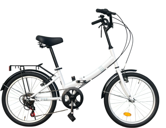 스마트자전거 FD100 20인치 접이식 미니벨로 자전거, 1개, 165cm, 화이트 미조립
