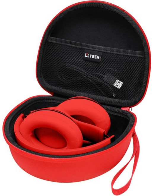 Beats Studio Pro/Beats Solo 4 / 3 TOZO HA1 및 HT2 온이어 블루투스 헤드폰과 호환되는 헤드폰 케이스 - 브라운, 7.7*6.4*3.4_11.outer Red+inner, 1개