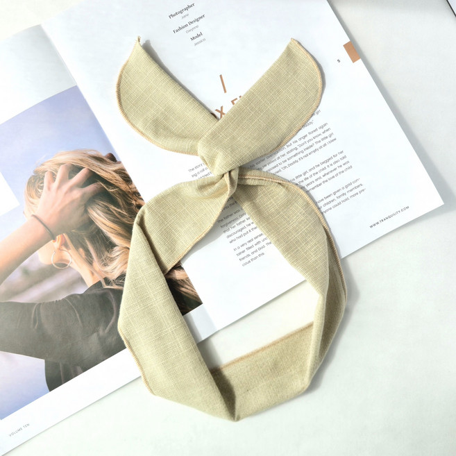 데일리로제(국내제작) 린넨 와이어 밴드