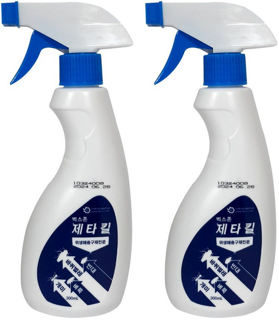 벅스존 제타킬 300mlx2개 600ml 개미 바퀴벌레약 뿌리는 살충제 노래기 벼룩 진드기, 300ml, 2개