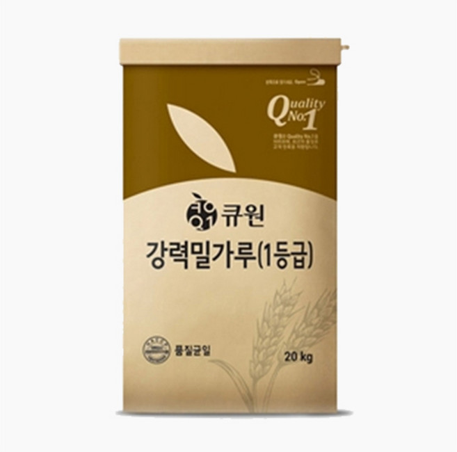큐원 강력 밀가루, 20kg, 1개