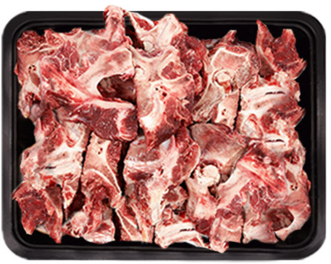 깨끗하게 손질된 한우잡뼈 진한 사골국 곰탕용 국거리 뼈 2kg 트레이, 1