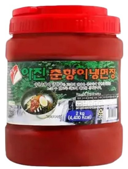 아진 춘향이 냉면 비빔장 2KG/무침 양념 업소용 냉면장 무침장 다데기 만능 비빔 국수 물냉면 다대기 식당, 1개, 2kg