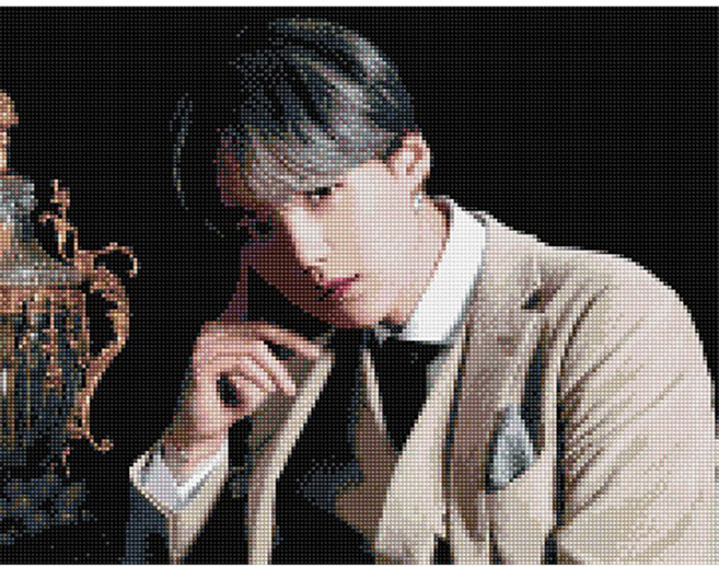 BTS 슈가 Ver.03 (캔버스) 보석십자수 40x50, 본상품, 1개