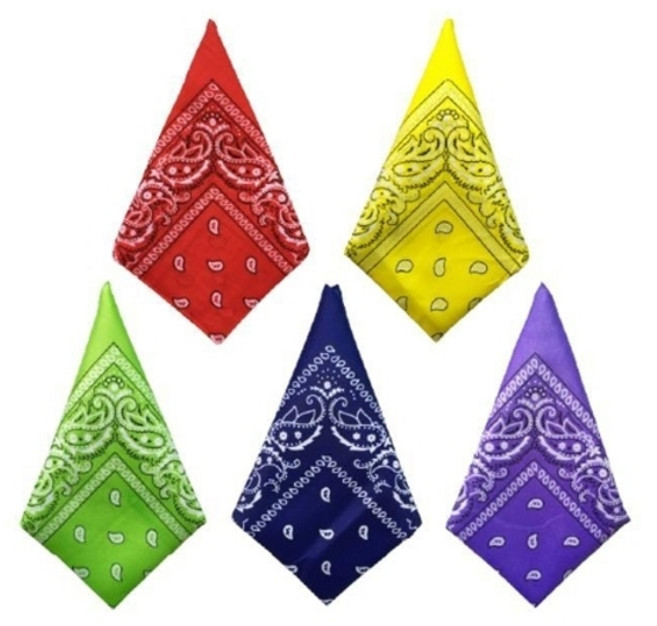 기타 [이거찜] 반다나 스카프 헤어밴드 페이즐리 손수건 여름 머리띠 등산