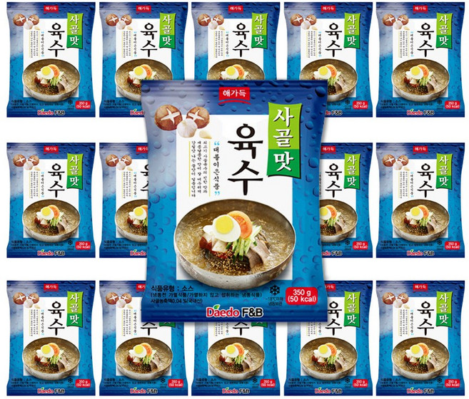 오정동 사골맛 냉면육수, 15개, 350g