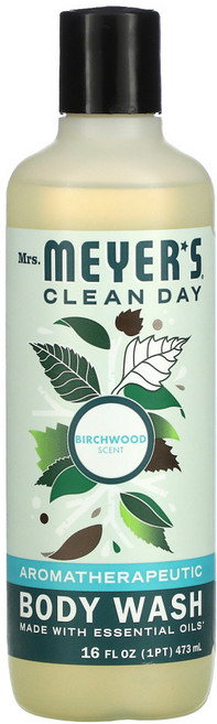Mrs. Meyers Clean Day 아로마테라피 바디워시 자작 나무 16 fl oz (473 ml) 2팩, 473ml