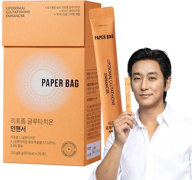 페이퍼백 인핸서 리포좀 글루타치온, 1박스, 120g - 쿠팡