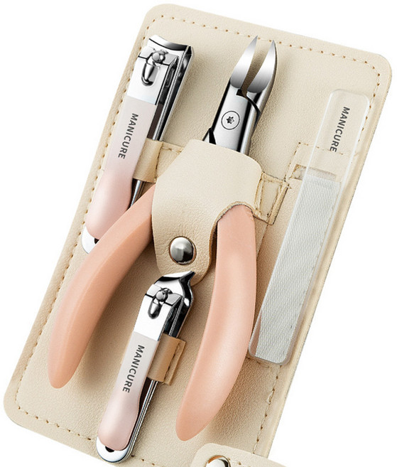 클라로 마카롱 네일 니퍼 세트, 1세트, 핑크